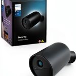 Philips Hue Wireless Security Camera Black Battery Powered-0